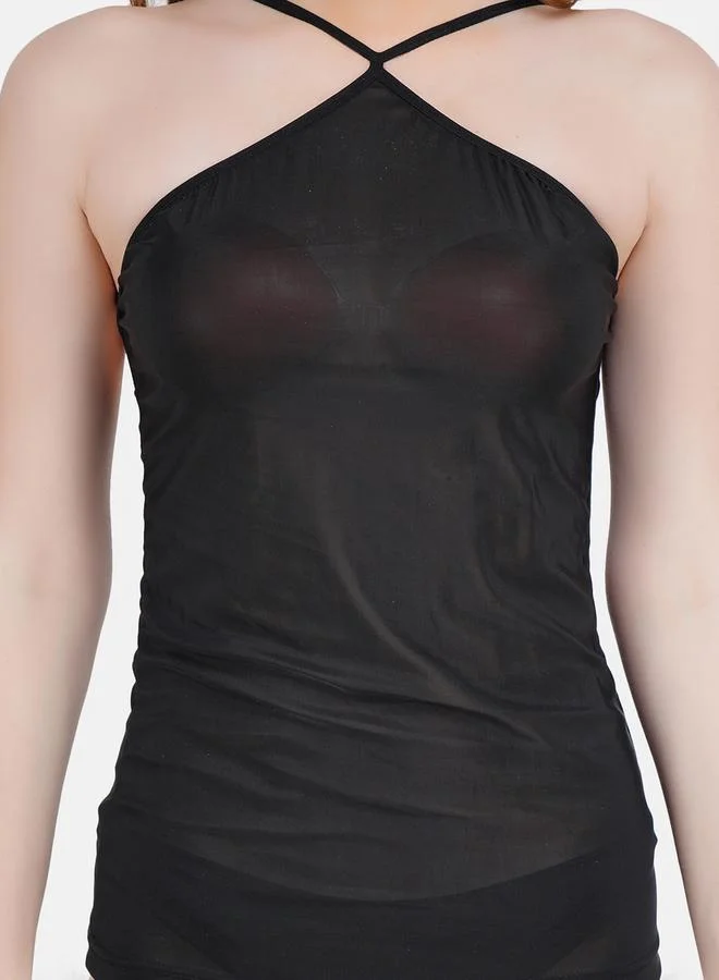 Take Two  Women Black Sheer Lingerie Set By Hill Islands for Women | Best Price UAE